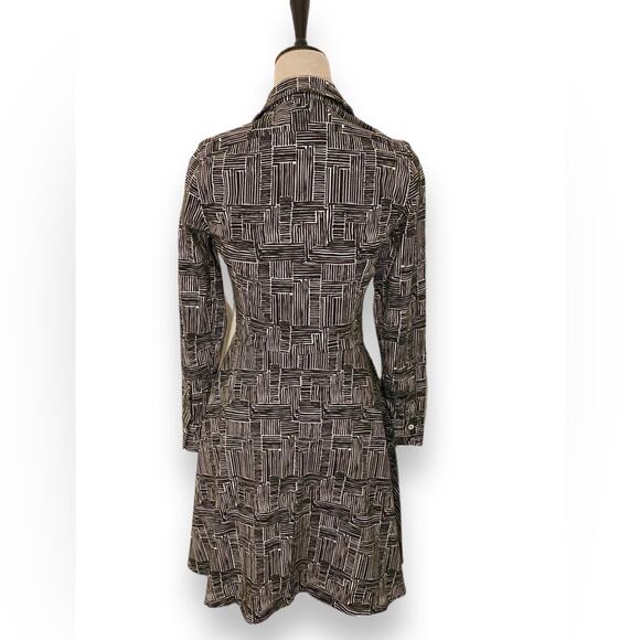 SERENA & LILY Geometric Shirt Dress Size 2 - Picture 4 of 4